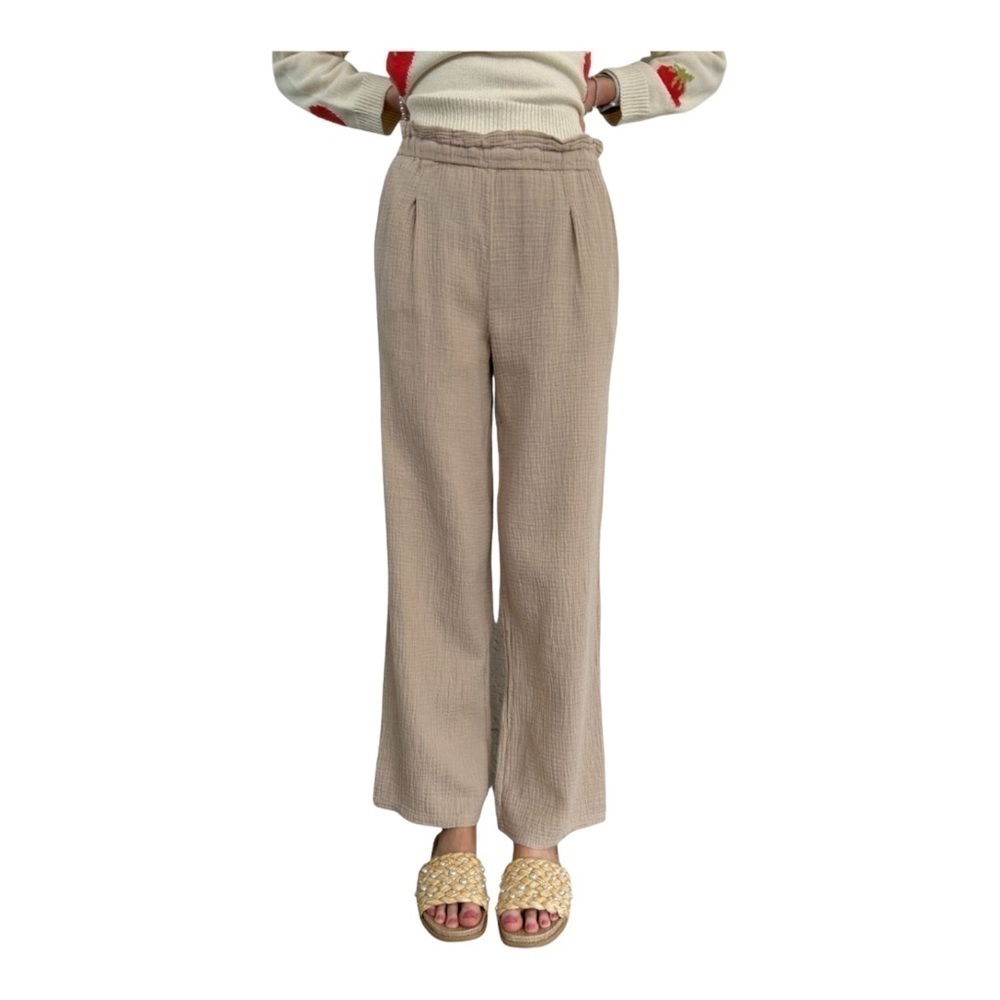 Bobi LA Wide Leg Pocket Pant in Sandy NWT